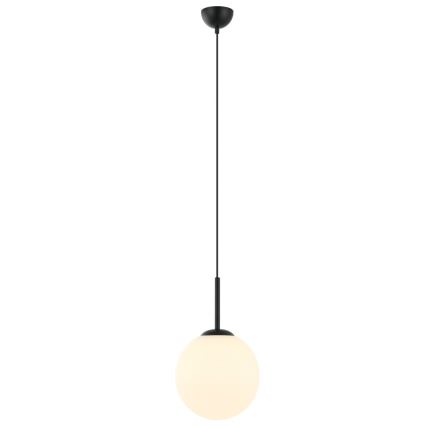 ITALUX - Lampadario a sospensione con filo DEORE 1xE27/40W/230V diametro 25 cm nero