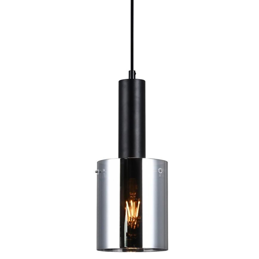 ITALUX - Lampadario a sospensione con filo SARDO 1xE27/40W/230V nero