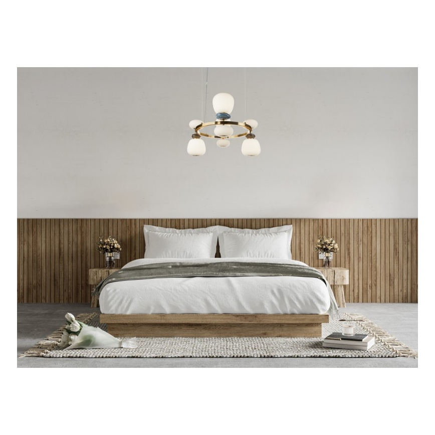 ITALUX - Sospensione LED con cavo EVANS LED/33W/230V 3000K oro/blu/marrone