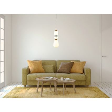 ITALUX - Lampadario LED su cavo EVANS LED/19W/230V 3000K oro/blu/marrone