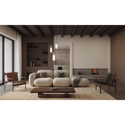 ITALUX - Lampadario sospeso su cavo SANTOS 3xG9/40W/230V nero