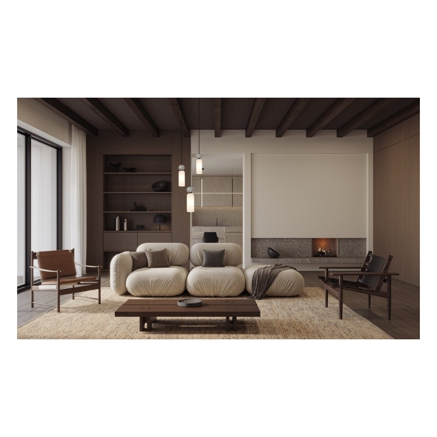 ITALUX - Lampadario sospeso su cavo SANTOS 3xG9/40W/230V nero