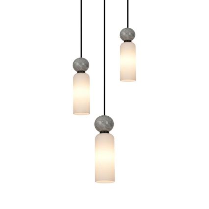 ITALUX - Lampadario sospeso su cavo SANTOS 3xG9/40W/230V nero