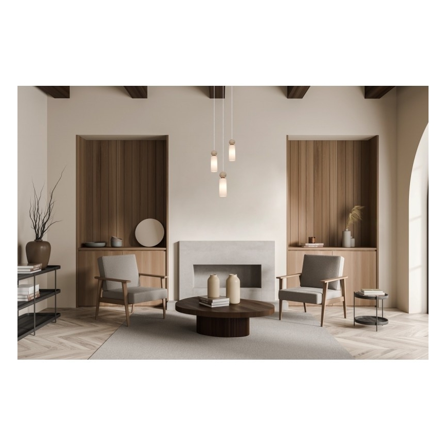 ITALUX - Lampadario sospeso SANTOS su cavi 3xG9/40W/230V, finitura dorata