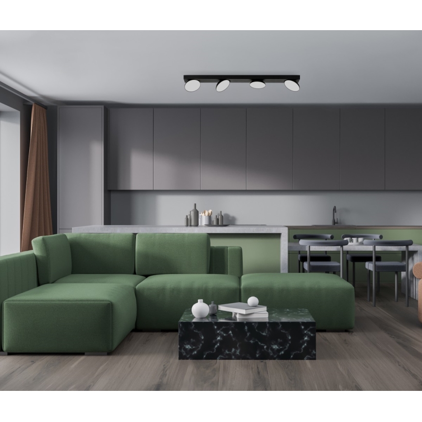 ITALUX - Faretto LED CASTELIO 4xLED/5W/230V 4000K nero