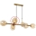 ITALUX - Vetro di ricambio per lampadario e applique BORGO E27 fumo oro