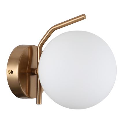 ITALUX - Vetro di ricambio per lampadario e applique CARIMI E27 Ø 20 cm bianco