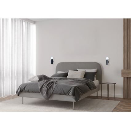 ITALUX - Lampada da parete MACERA 1xE27/40W/230V nera