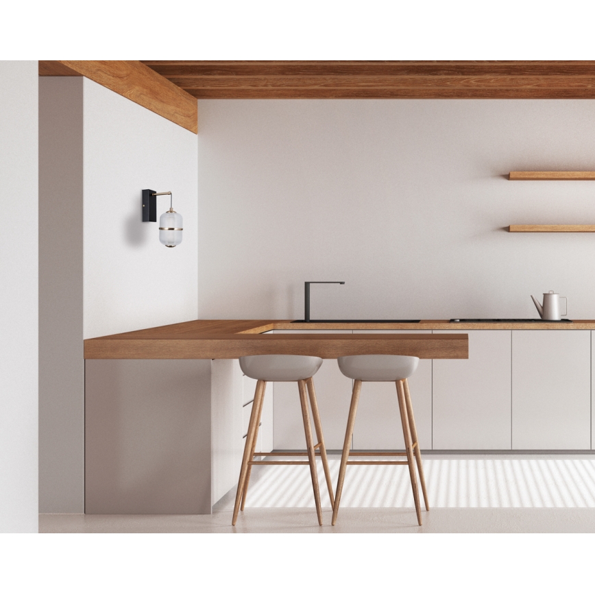 ITALUX - Applique a LED ALANI LED/6W/230V 3000K nero/oro