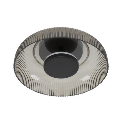 ITALUX - Plafoniera LED PASSO LED/8W/230V 3000K Ø 25 cm nero fumé