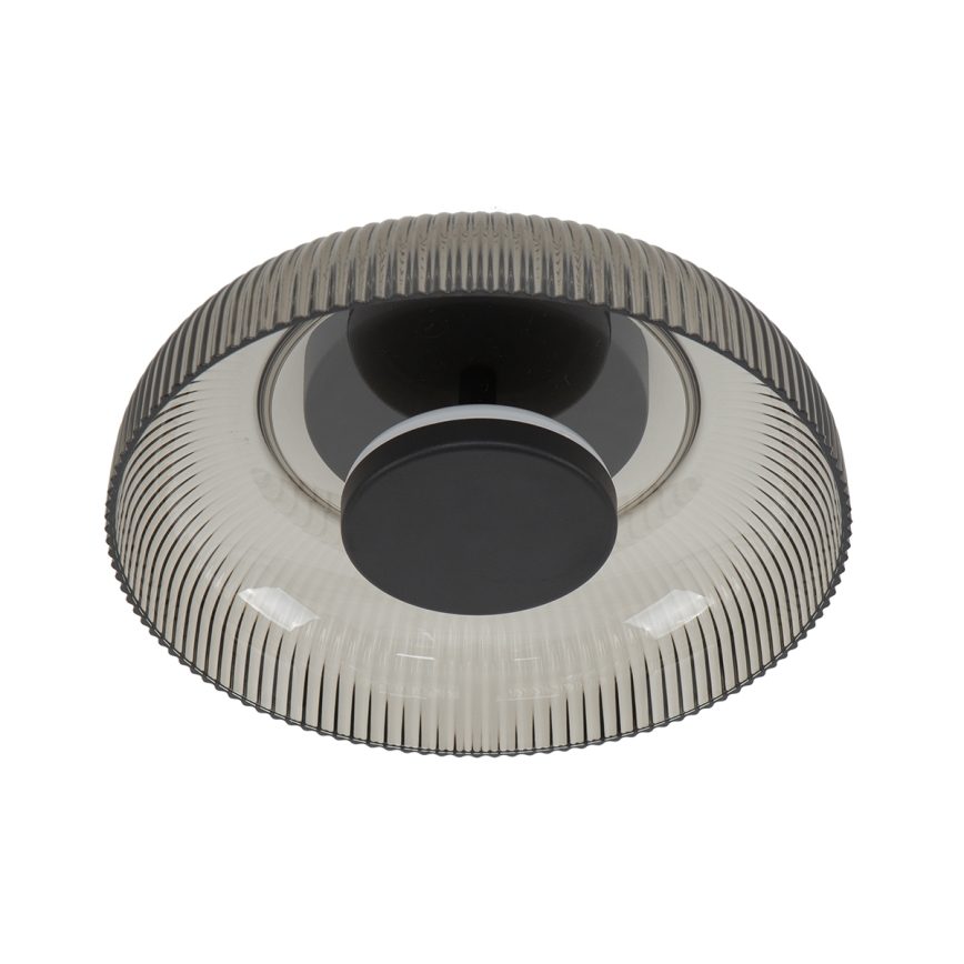 ITALUX - Plafoniera LED PASSO LED/8W/230V 3000K Ø 25 cm nero fumé