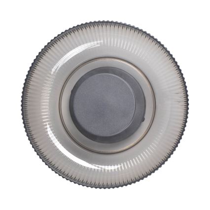 ITALUX - Plafoniera LED PASSO LED/8W/230V 3000K Ø 25 cm nero fumé