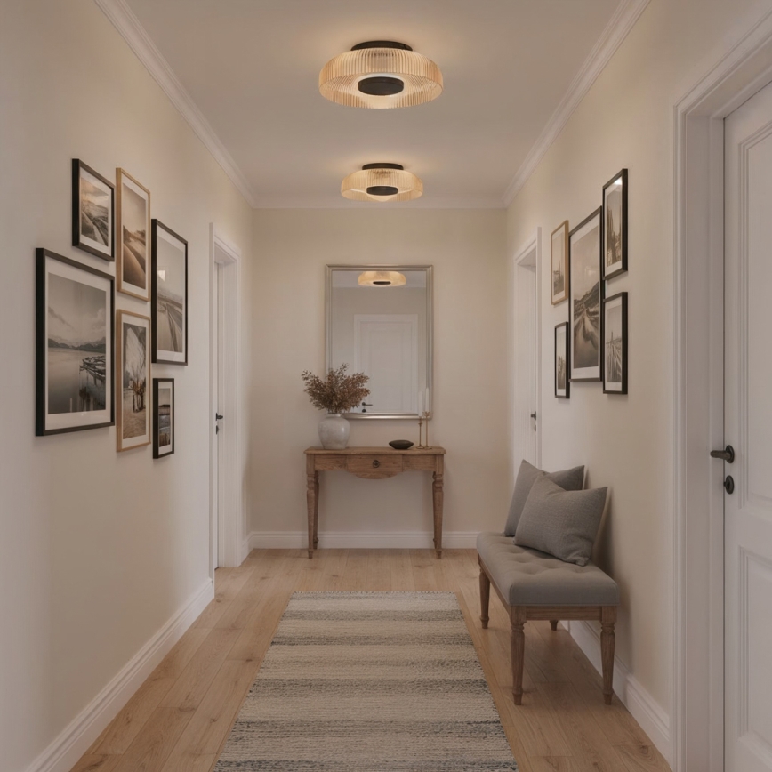 ITALUX - plafoniera LED PASSO LED/8W/230V 3000K Ø 25 cm beige fumé