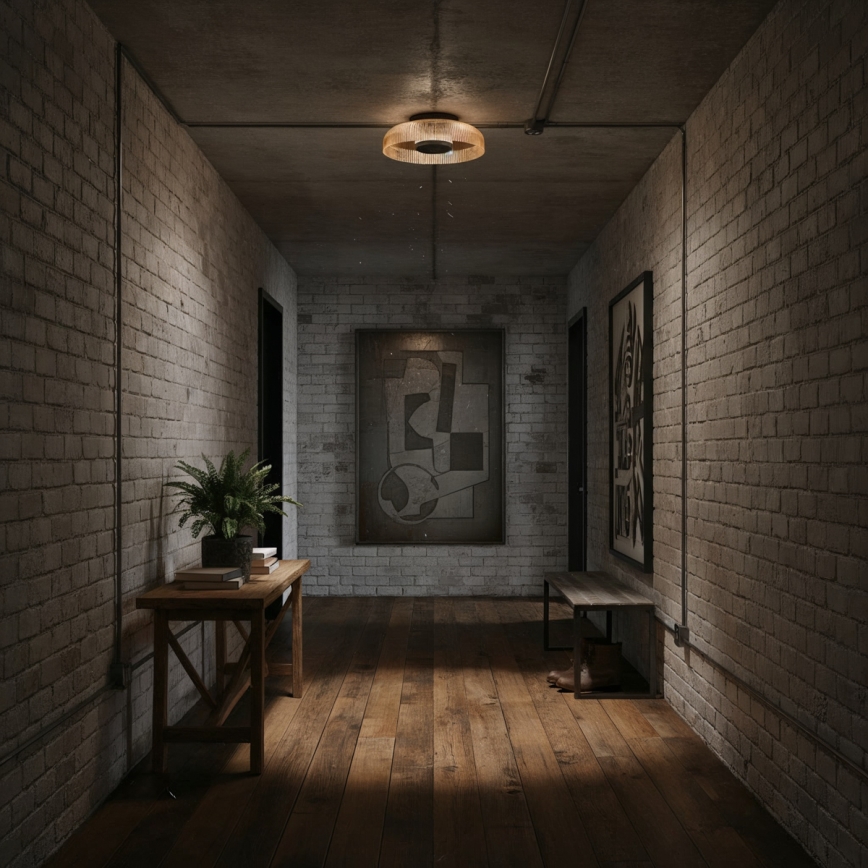 ITALUX - plafoniera LED PASSO LED/8W/230V 3000K Ø 25 cm beige fumé