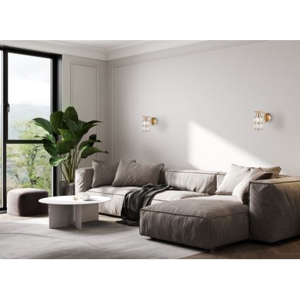 ITALUX - Lampada da parete ALMA 1xE27/40W/230V dorata
