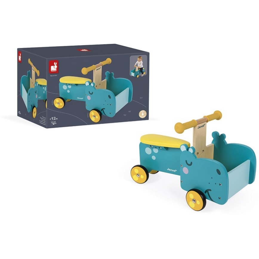 Janod - Bicicletta a spinta per bambini hippo