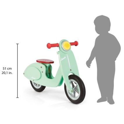 Janod - Bicicletta a spinta per bambini VESPA verde