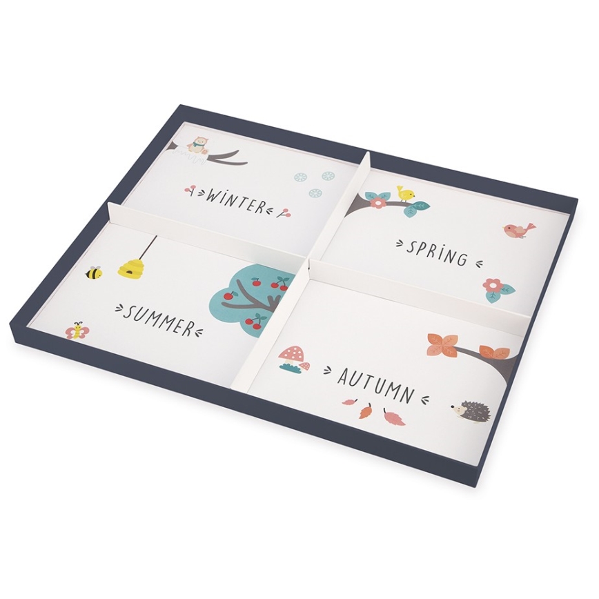 Janod - Calendario magnetico per bambini stagioni inglese