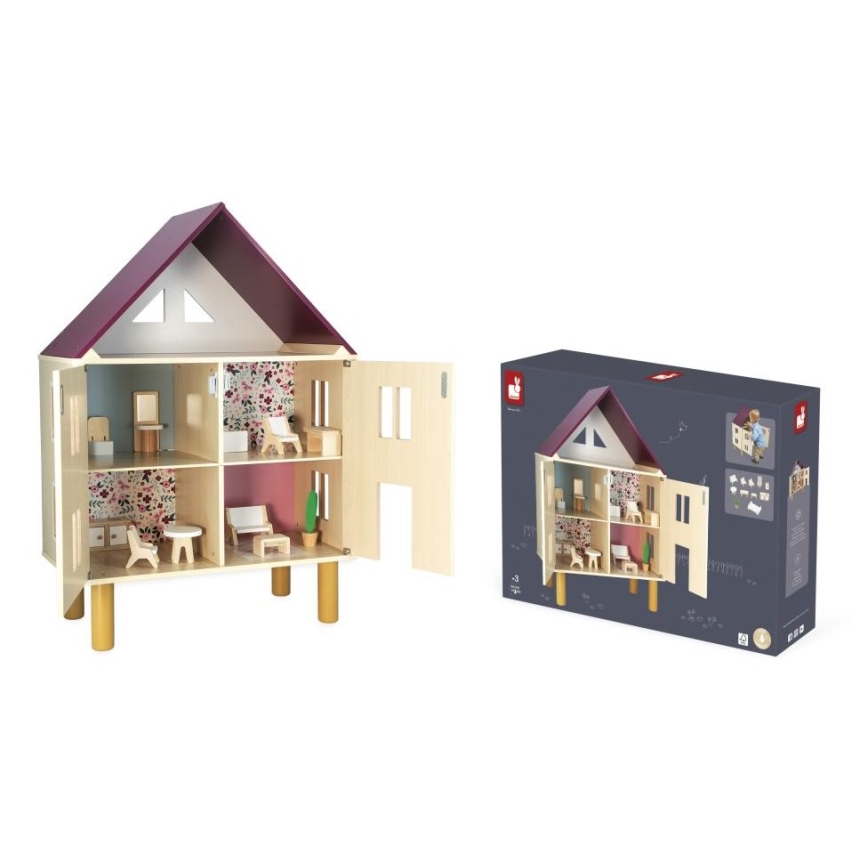 Janod - Casetta per bambole in legno TWIST