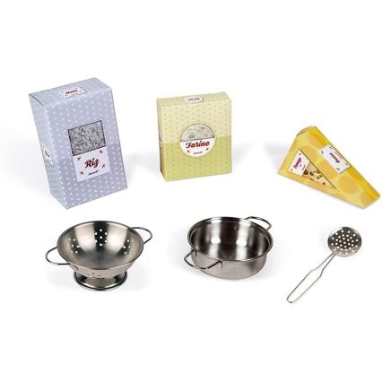 Janod - Cucina in legno con piano cottura a LED MOZAIC 2xLR6