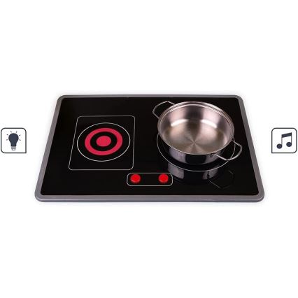 Janod - Cucina in legno con piano cottura a LED MOZAIC 2xLR6