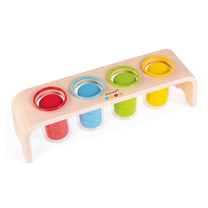 Janod - Giocattolo interattivo in legno MONTESSORI 22 pz.