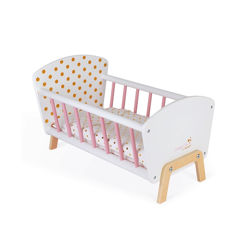 Janod - Letto per bambole CANDY CHIC