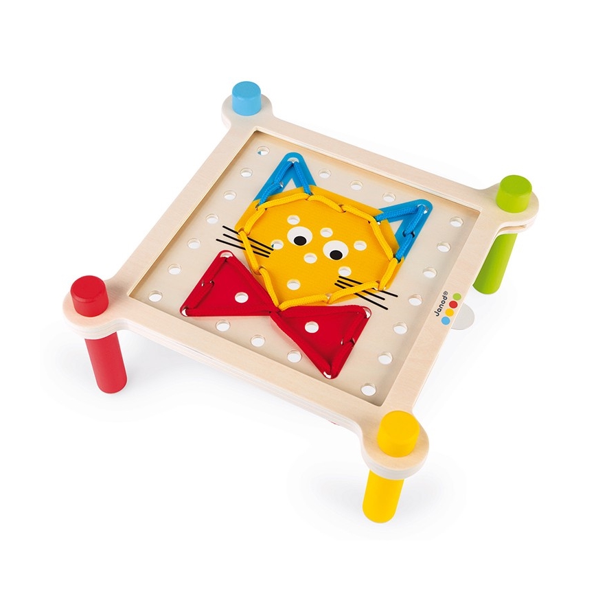 Janod - Mosaico interattivo in legno MONTESSORI