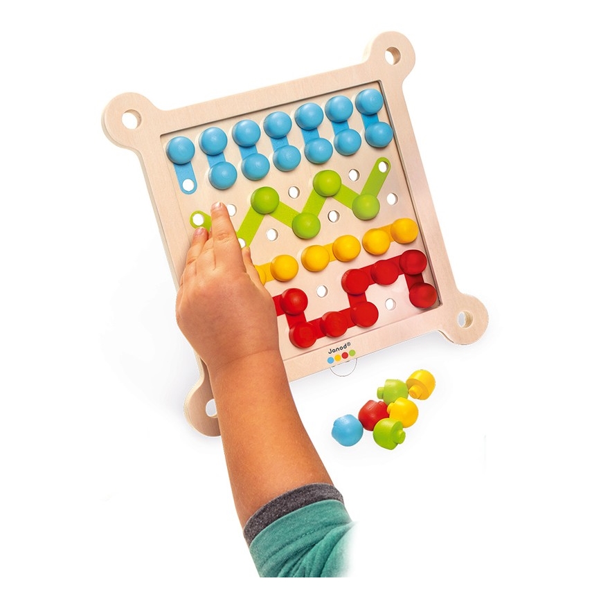 Janod - Mosaico interattivo in legno MONTESSORI