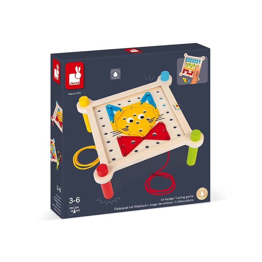 Janod - Mosaico interattivo in legno MONTESSORI