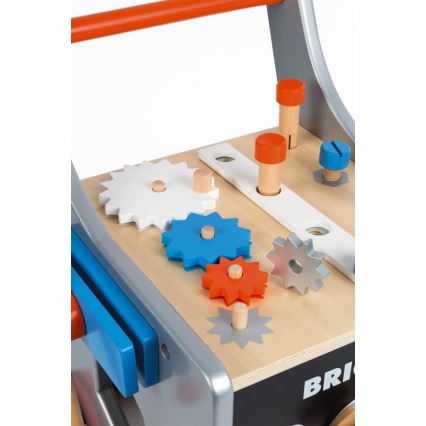 Janod - Passeggino in legno con attrezzi BRICOKIDS