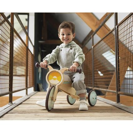 Janod - Per bambini bici a spinta in legno 2in1