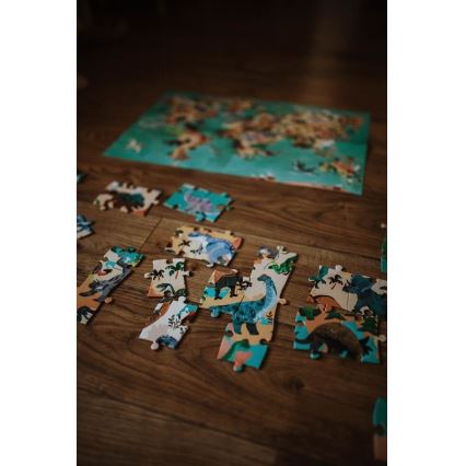 Janod - Puzzle educativo per bambini 200 pezzi dinosauri