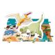 Janod - Puzzle educativo per bambini 200 pezzi dinosauri