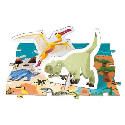 Janod - Puzzle educativo per bambini 200 pezzi dinosauri