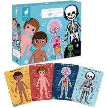 Janod - Puzzle educativo per bambini 225 pezzi corpo umano