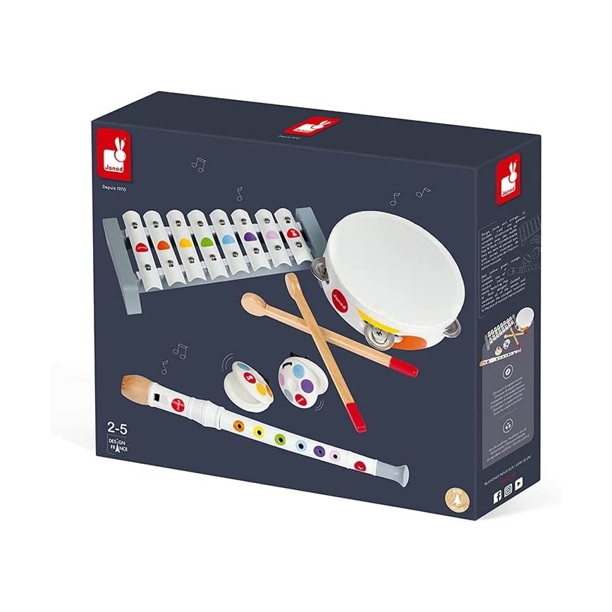 Janod - Set di strumenti musicali CONFETTI