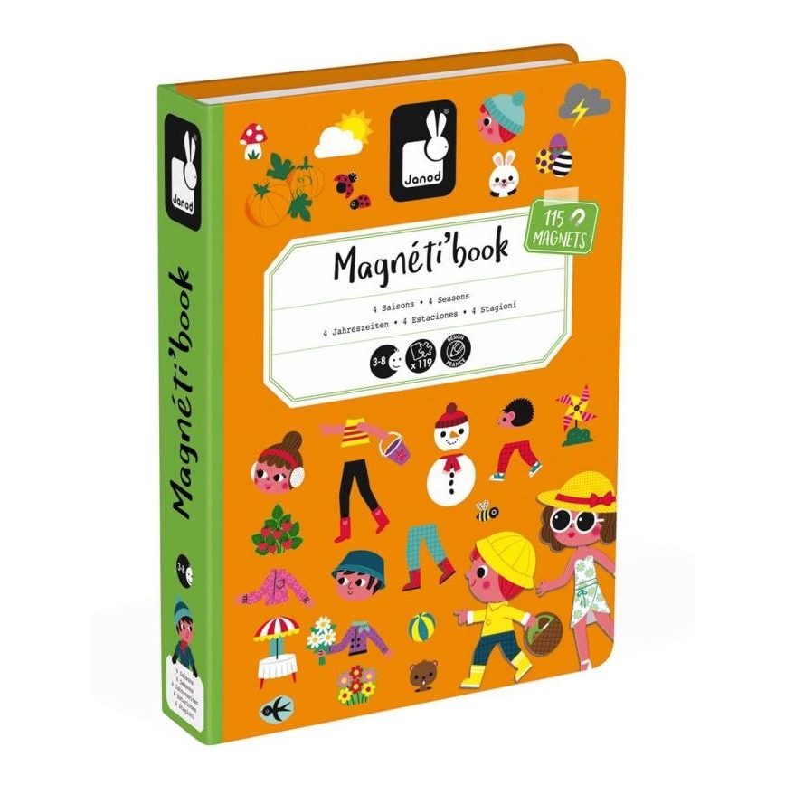 Janod - Set magnetico interattivo MAGNETIBOOK stagioni