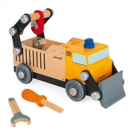 Janod - Set di costruzioni in legno camion BRICOKIDS