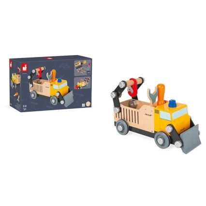 Janod - Set di costruzioni in legno camion BRICOKIDS