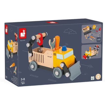 Janod - Set di costruzioni in legno camion BRICOKIDS