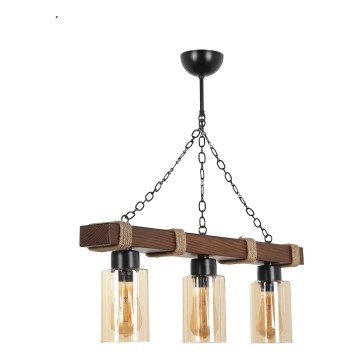 JASMIN 3xE27/40W/230V marrone/beige
