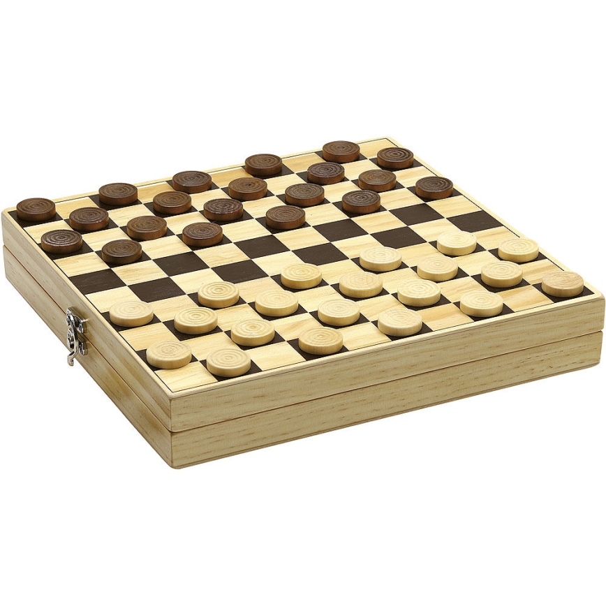 Jeujura - Scacchi e dama in legno in scatola