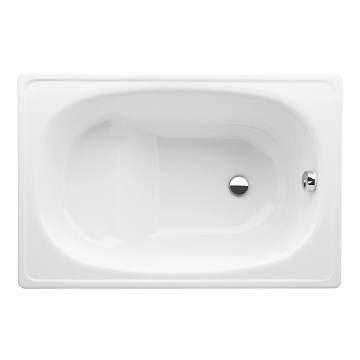 JIKA H2340000000001 - Vasca da bagno con seduta RIGA 105x70 acciaio/bianco