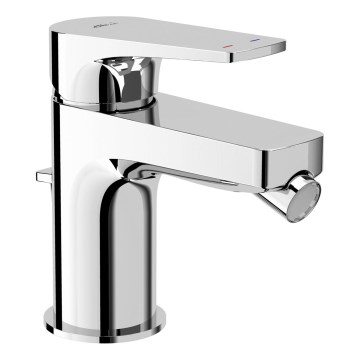 JIKA H3411X10041111 - Rubinetto bidet con scarico senza troppopieno CUBITO 12,8 cm cromo lucido