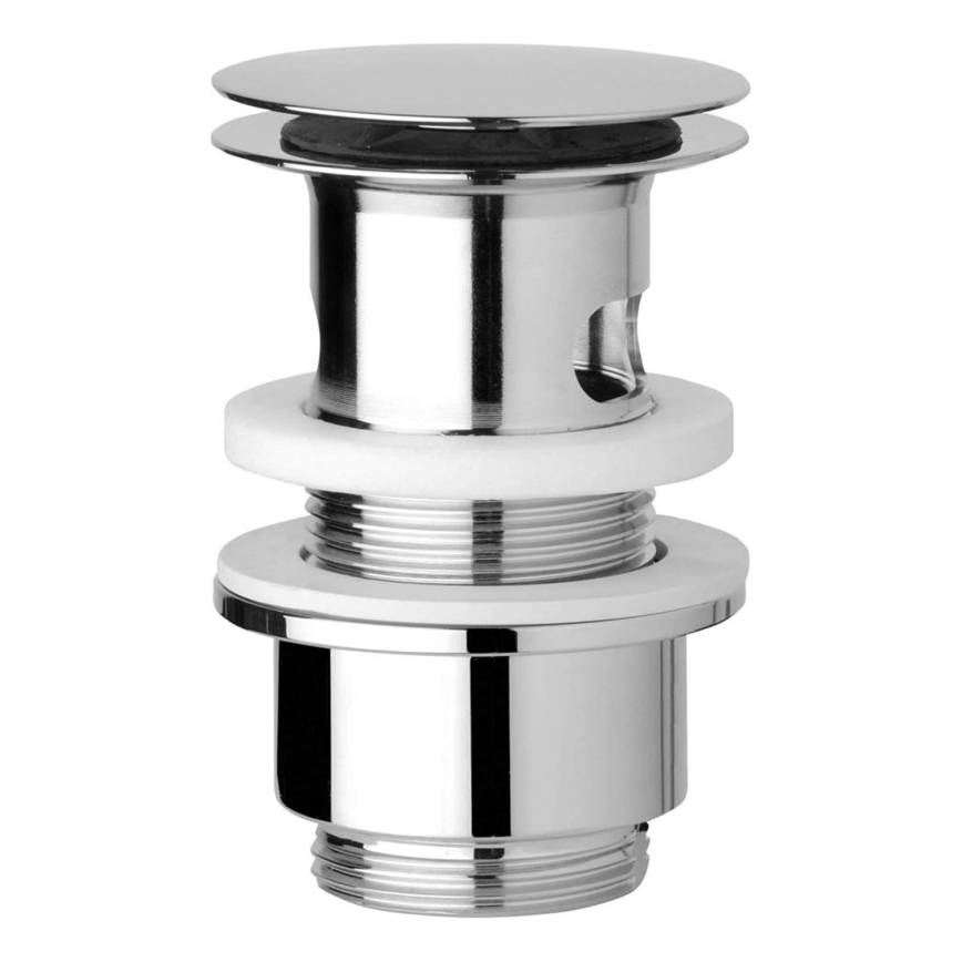 JIKA H3917100040001 - Scarico per lavabo CLICK-CLACK, diam. 6,3 cm, cromo lucido