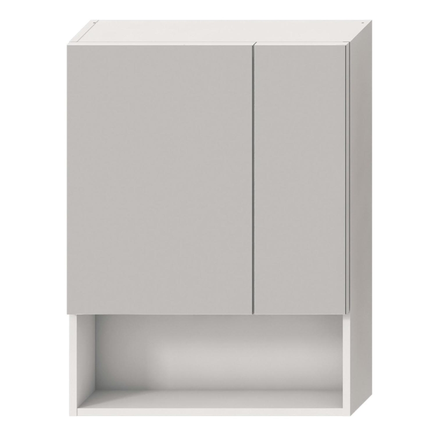 JIKA H4532410383041 - Armadio con specchio con mensola LYRA 80x60 cm bianco
