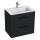 JIKA H4536021763521 - Armadietto da bagno con lavandino CUBE 60,7x65 cm nero