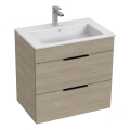 JIKA H4536021765141 - Armadietto da bagno con lavandino CUBE 60,7x65 cm cenere
