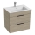 JIKA H4536021765141 - Armadietto da bagno con lavandino CUBE 60,7x65 cm cenere